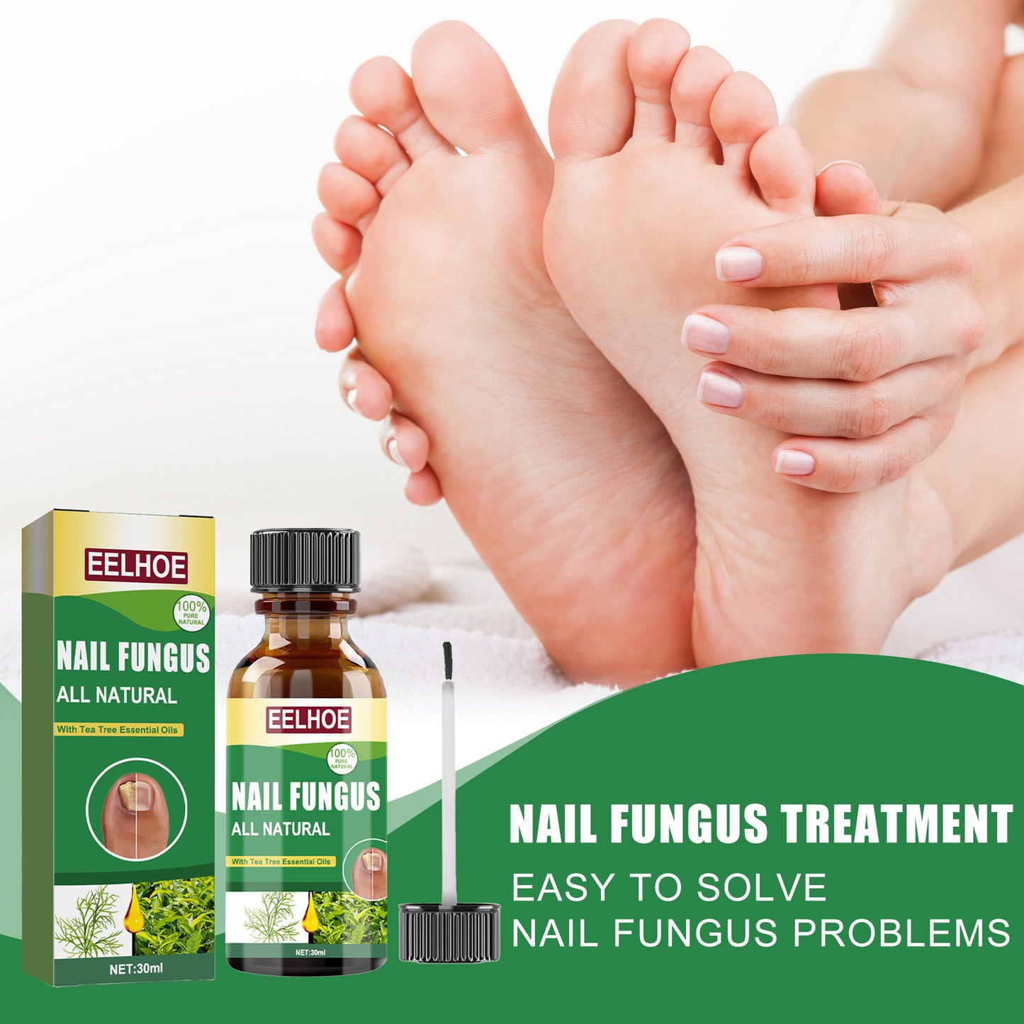 Nail Repair Solution Tea Tree Oil Essence Gentle Nourishing Manicure Cleansing Soft Nail Care Solution