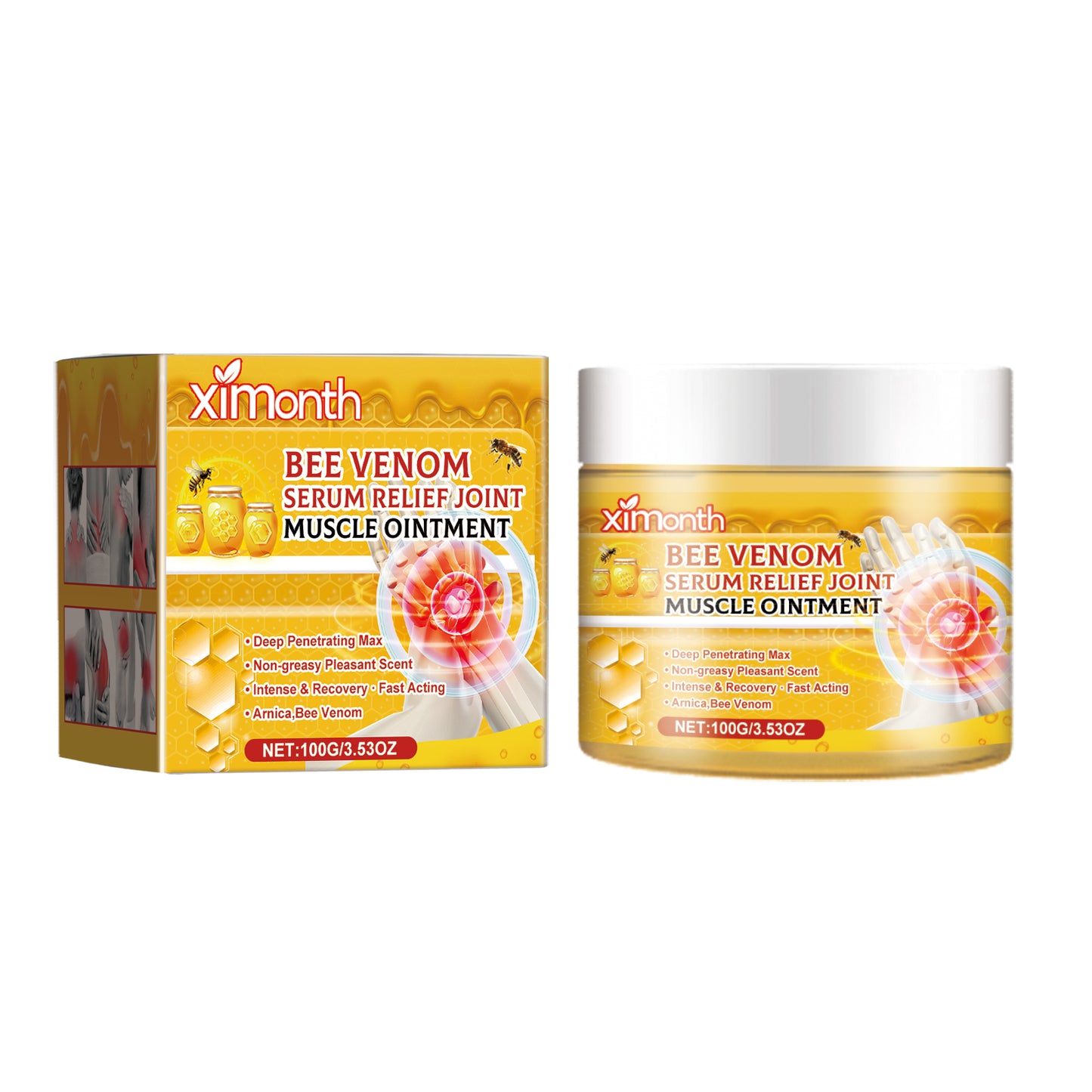 Bee Venom Joint Care Cream, Relieving Joint Muscle Soreness And Body Discomfort Care Massage Cream