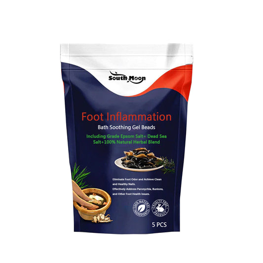 Foot Inflammation Bath Soothing Gel Beads, Clean Odor Gray Nail Swelling Repair Bright Nail Care Foot Bath Beads