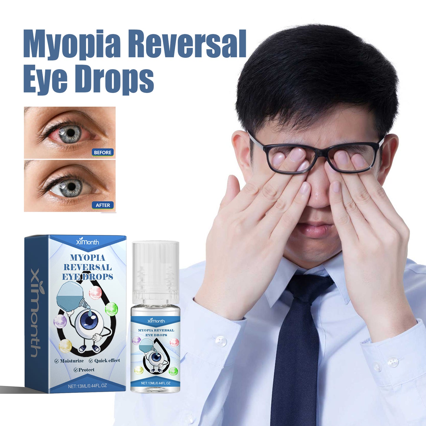 Myopia Reversal Eye Drops, Relieve Eye Discomfort Repair Eye Fatigue And Dry Eye Moisturizing Lotion