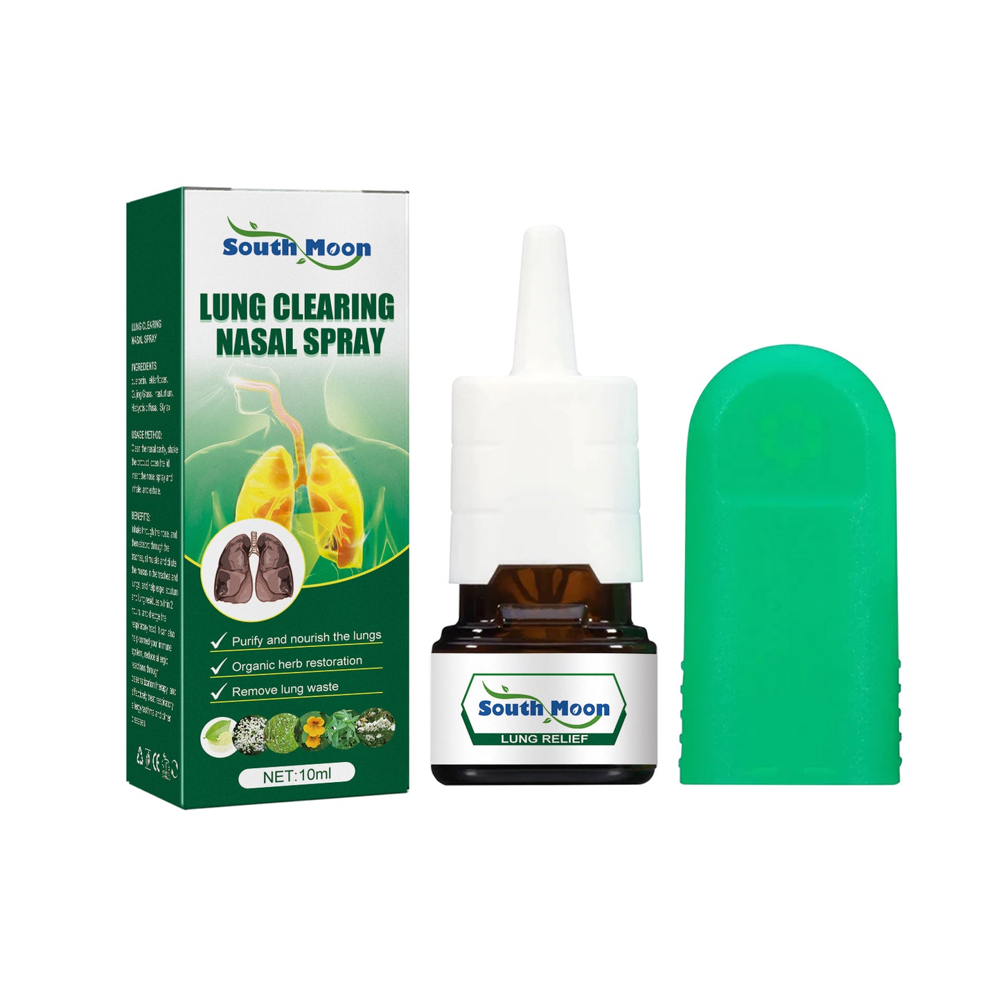 Lung Clearing Nasal Spray, Relieve Nasal Congestion, Runny Nose And Nasal Discomfort Cleansing Stop Snoring Spray
