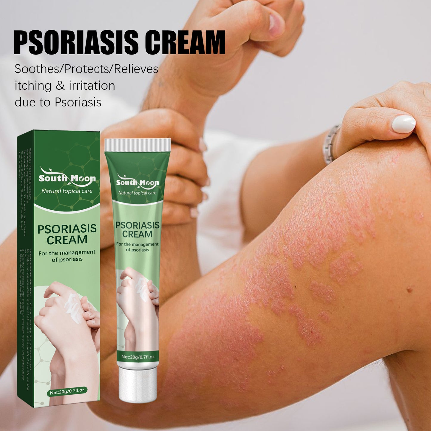 Psoriasis Cream, Relieve Itchy Skin Of Hands And Feet Skin Moss Body Skin Care Cream