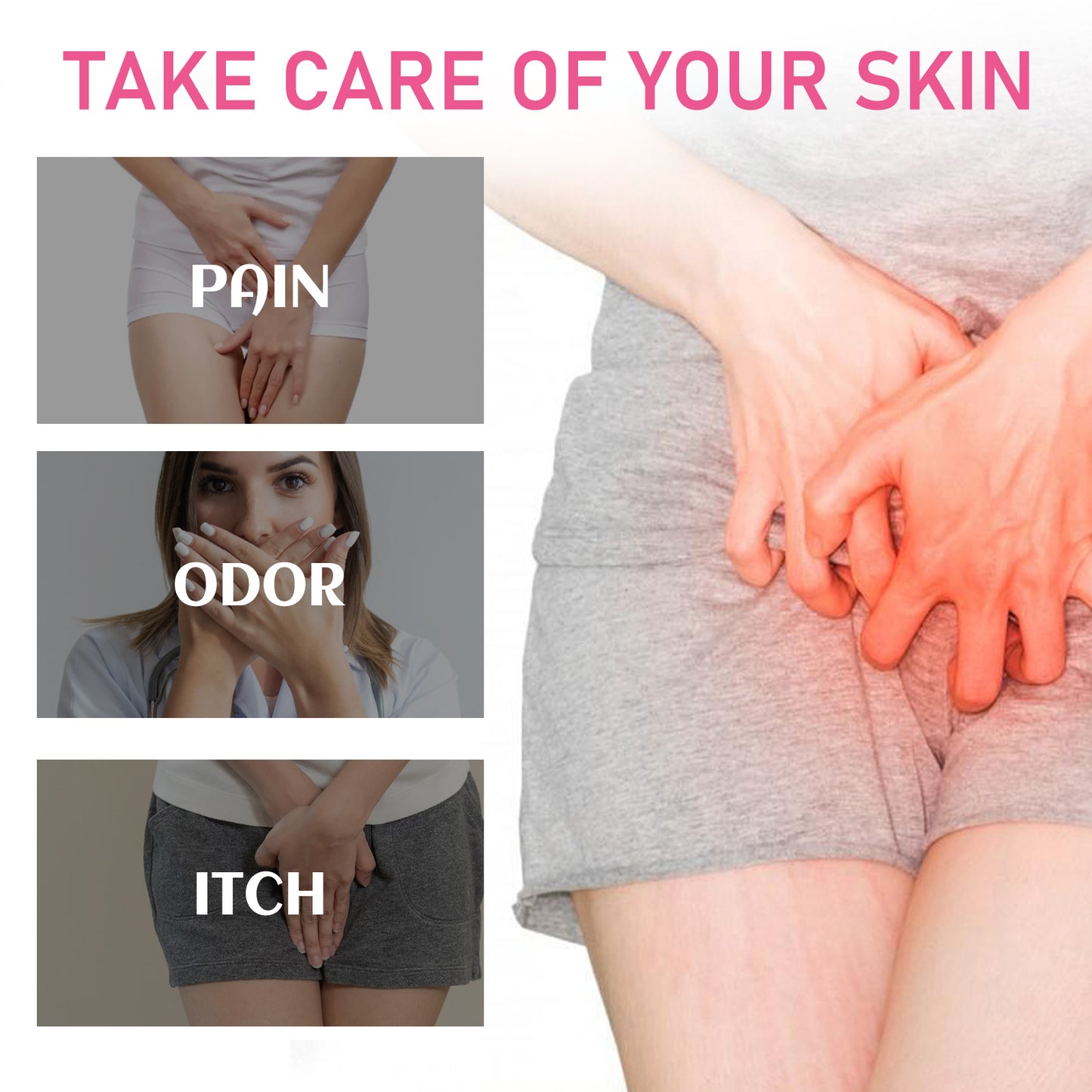 Gynecological Care Gel, A Woman's Body Clean Moist Odor To Alleviate Discomfort Care Gel