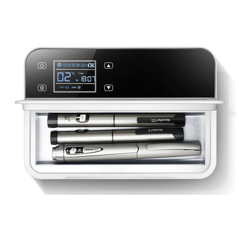 Small Fridge Cooler Insulin Cooler Medical Insulin Case USB Mini Refrigerator Portable Insulin Bag Travel Keep Chilled Meds