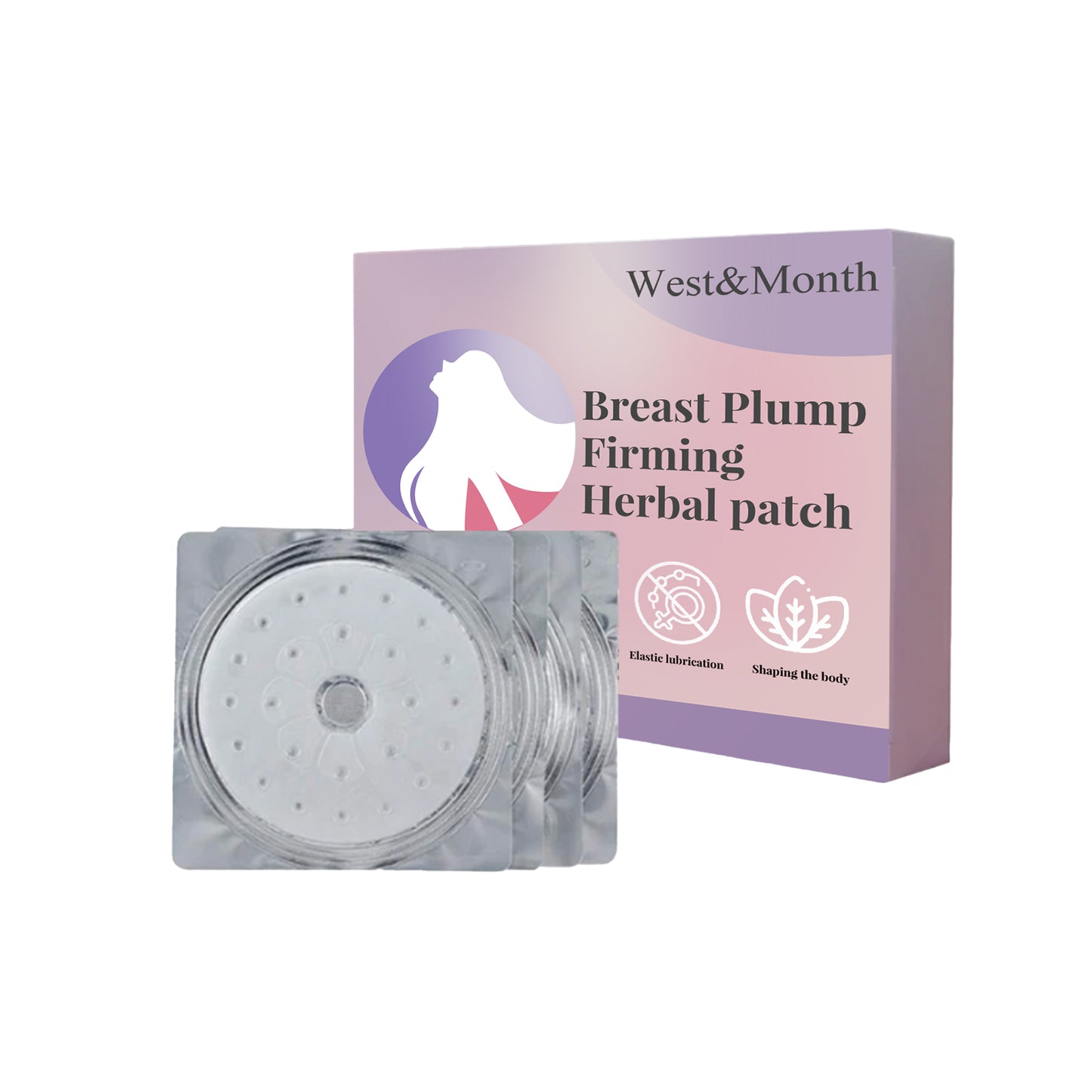 Breast Plump Firming Herbal Patch, Women's Breasts Plump Anti-sagging Breast Massage Care Patch
