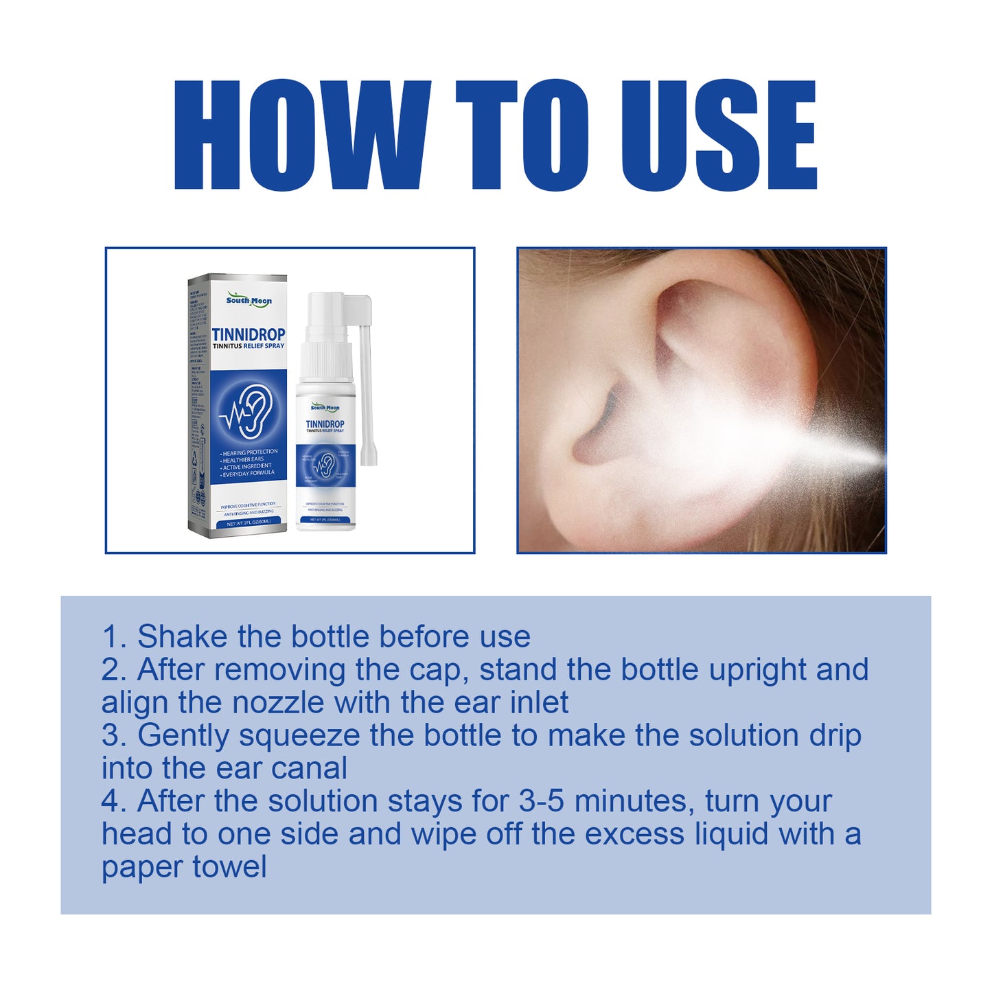 Ear Care Spray Ear Mild Care Earwax Cleaning Spray