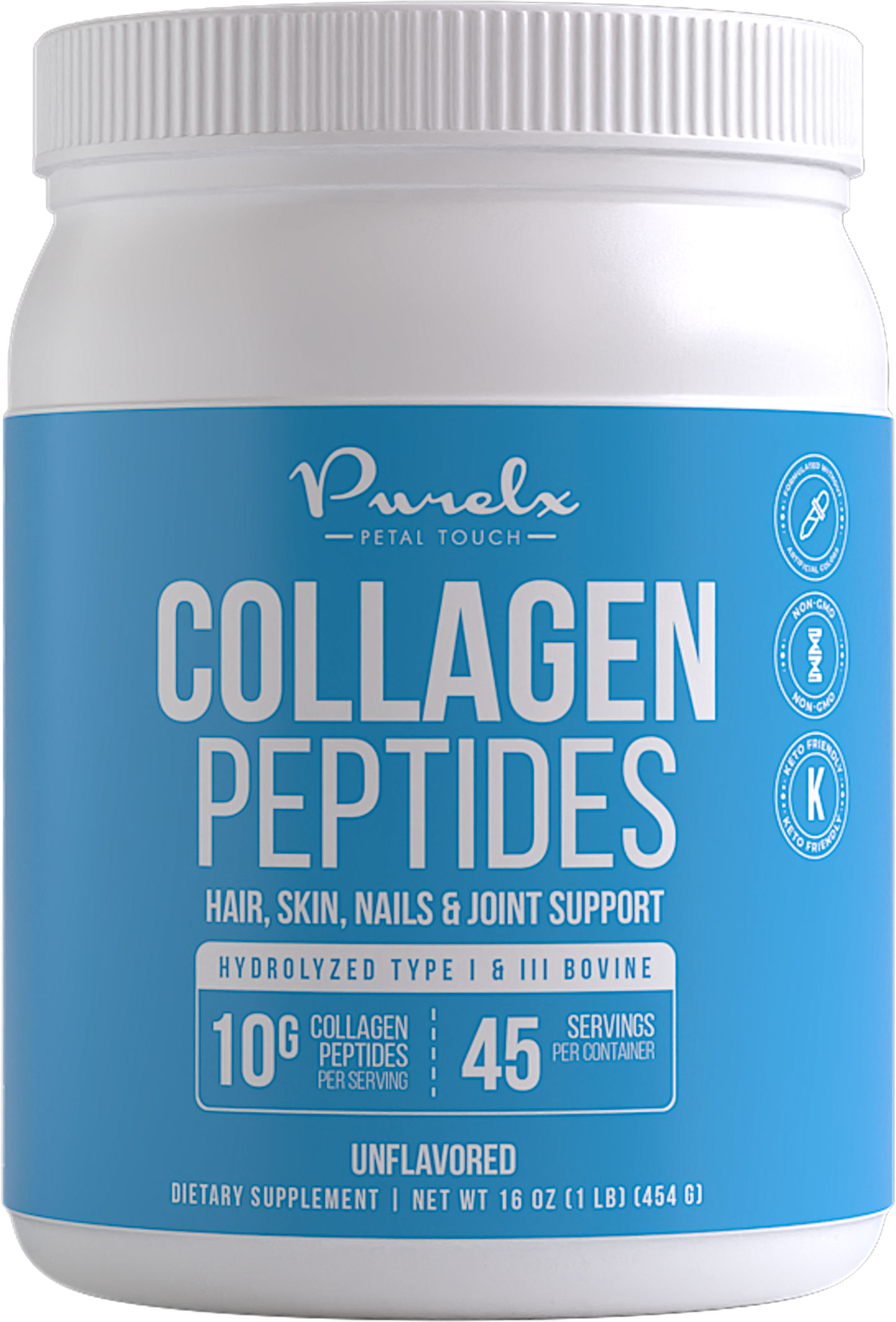 - Collagen Peptides Supplement - Unflavored - 1 Lb