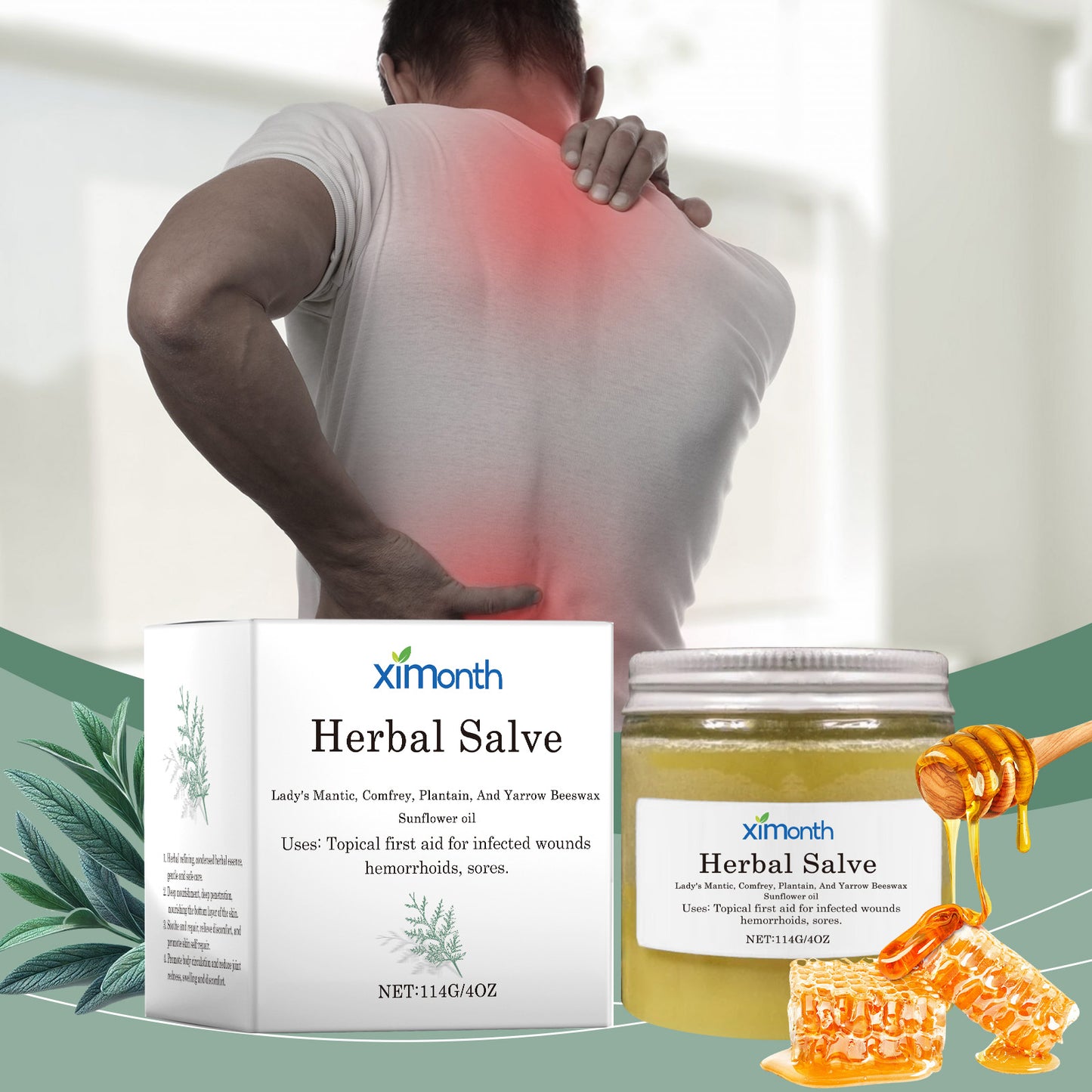 Joint Herbal Cream For Shoulder, Neck, Elbow And Knee Discomfort Body Treatment Massage Cream