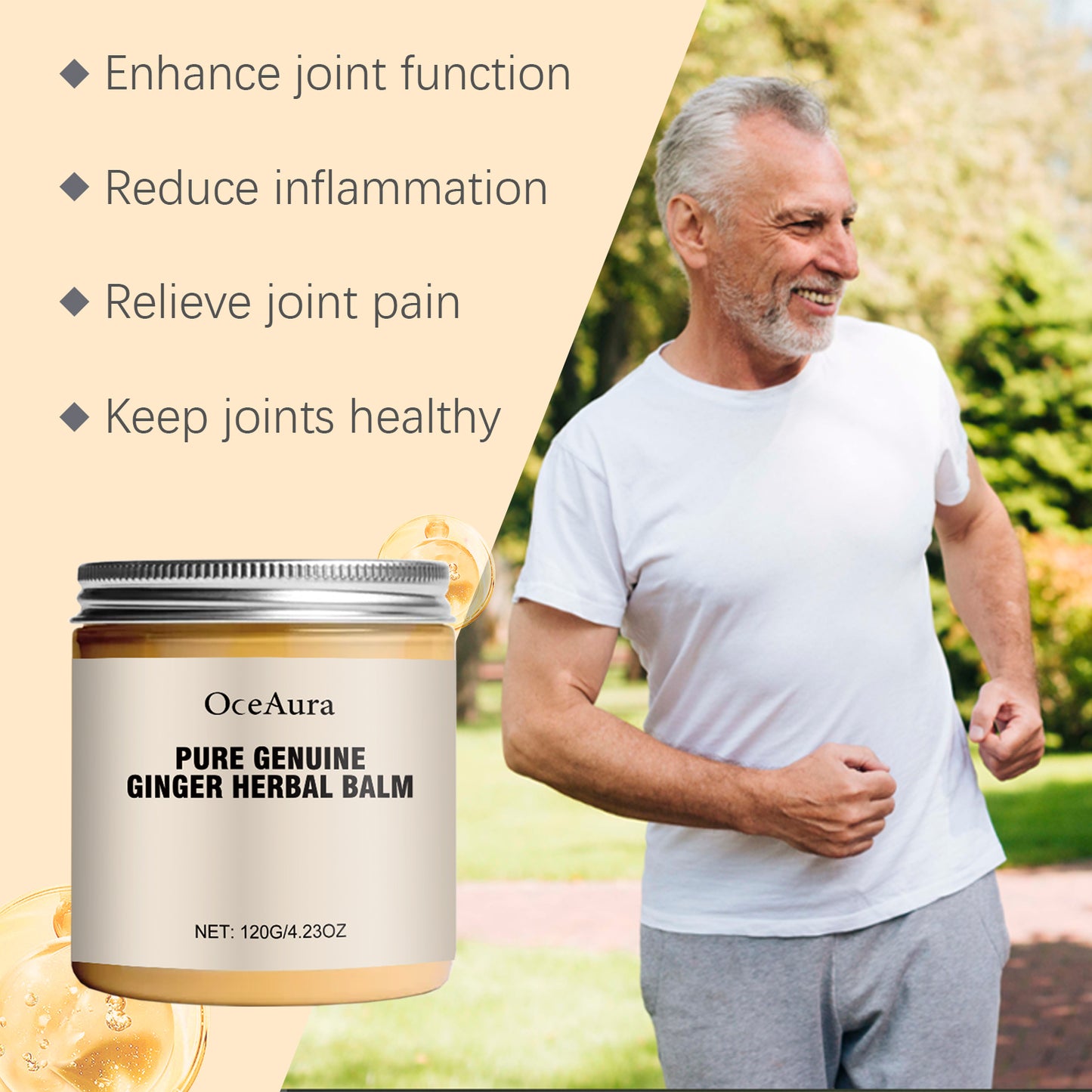 Ginger Herbal Cream Herbal Cream A Body Massage For Comfort On The Knee