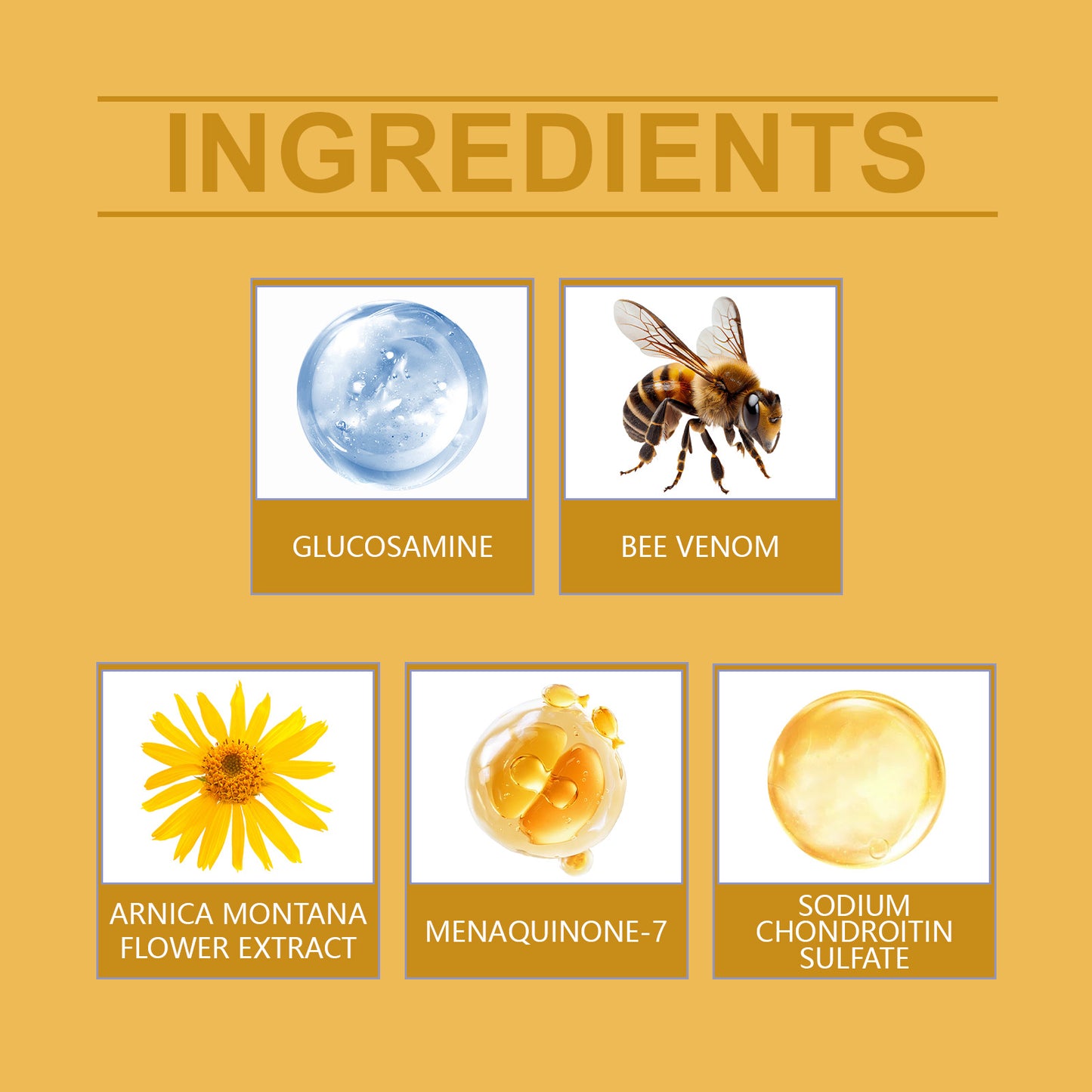 Bee Venom Joint Care Cream Massage Cream For Sore Shoulders, Neck, Waist And Legs Joints And Bones