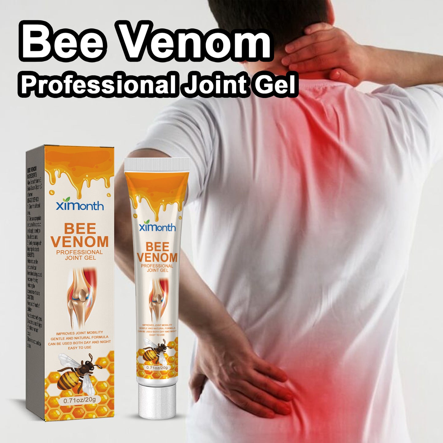 Bee Venom Joint Care Cream, Lumbar Spine, Finger Joints And Leg Massage Treatment To Relieve Joint Pain