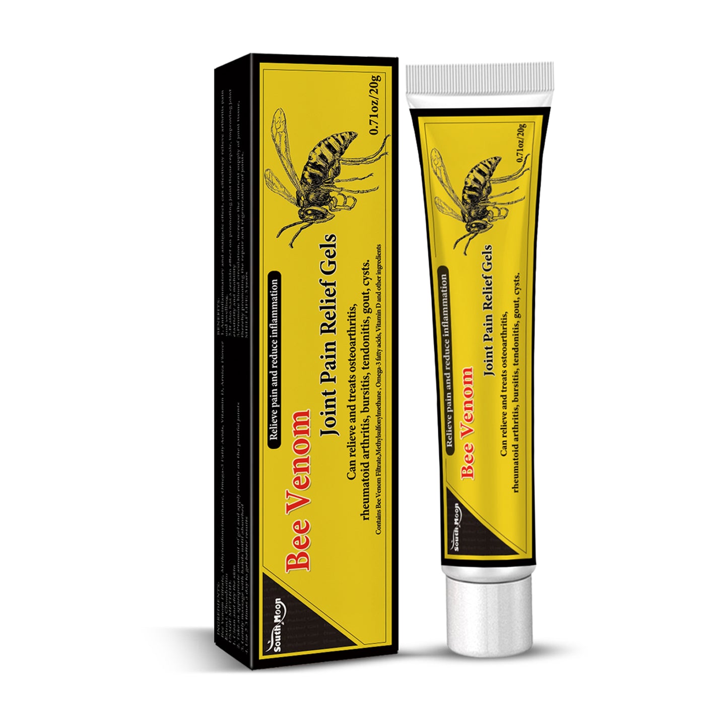 Bee Venom Joint Care Gel, Relieve Joint Shoulder And Neck Soreness Apply Massage Care Gel