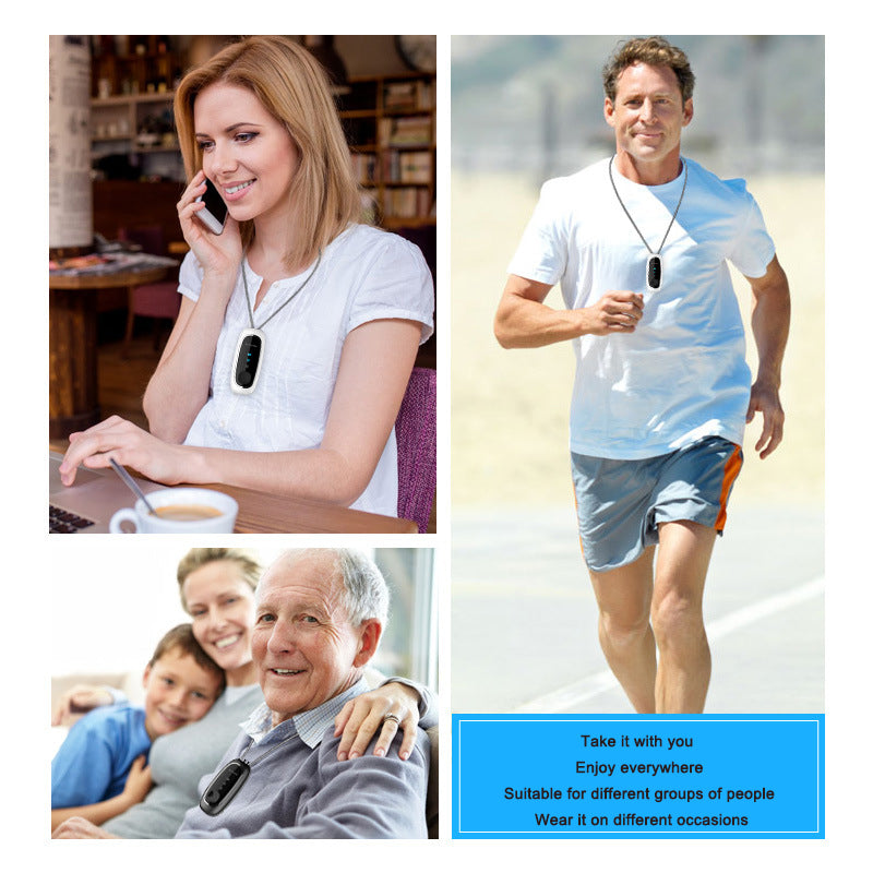 Negative ion air purifier neck hanging portable small fresh machine portable air purifier smoking