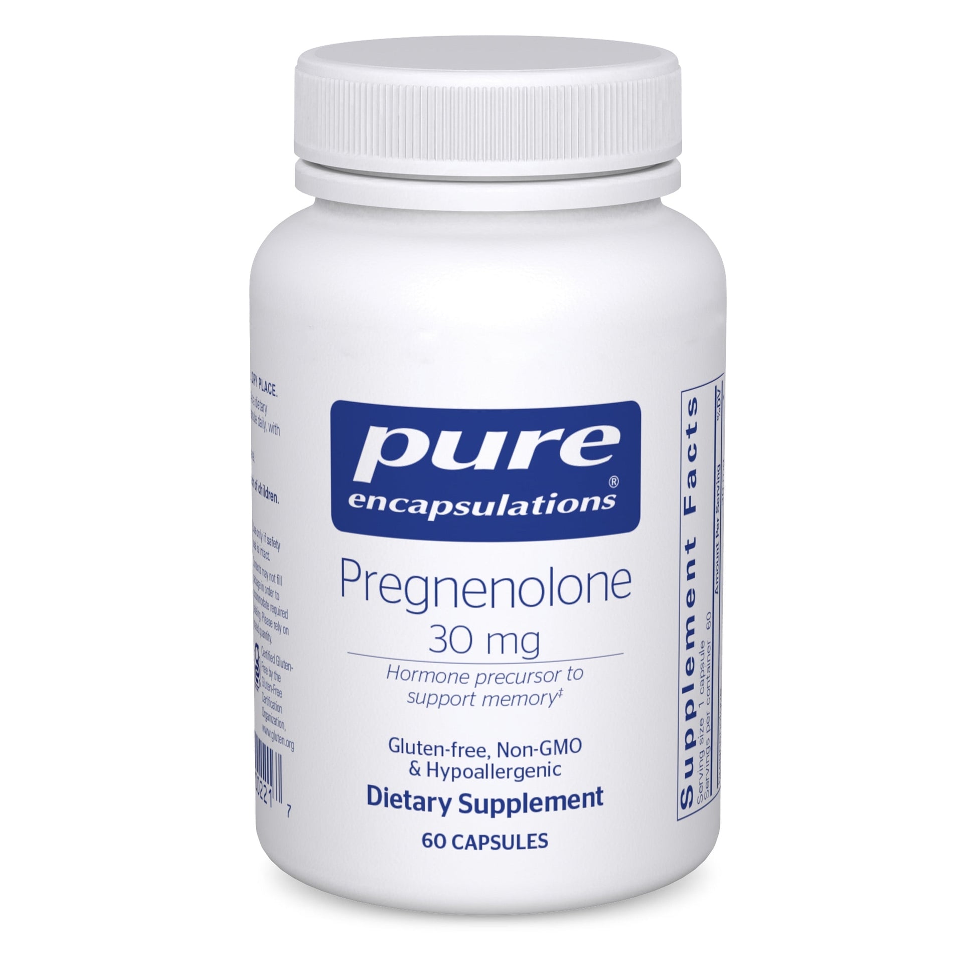 Pregnenolone 30 Mg | Supplement to Support the Immune System, Memory, and Hormone Balance* | 60 Counts