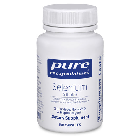 Selenium (Citrate) | Hypoallergenic Antioxidant Supplement for Immune System Support | 180 Counts