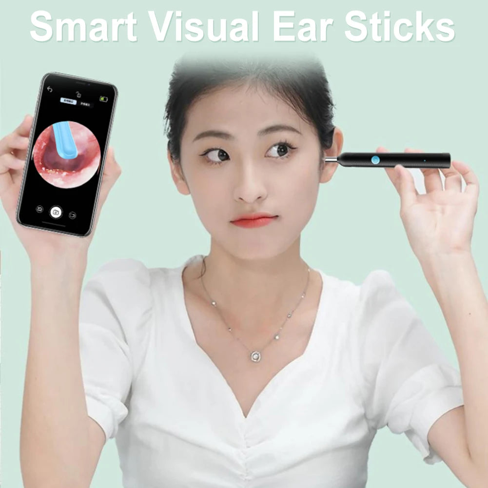 Smart Visual Otoscope Ear Cleaner with Camera Endoscope Earpick Rechargeable Ear Picker Health Care Set