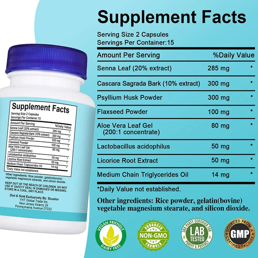 15 Day Cleanse and Detox - Reduce Abdominal Pain, Bloating, Constipation and Aid Gut Health
