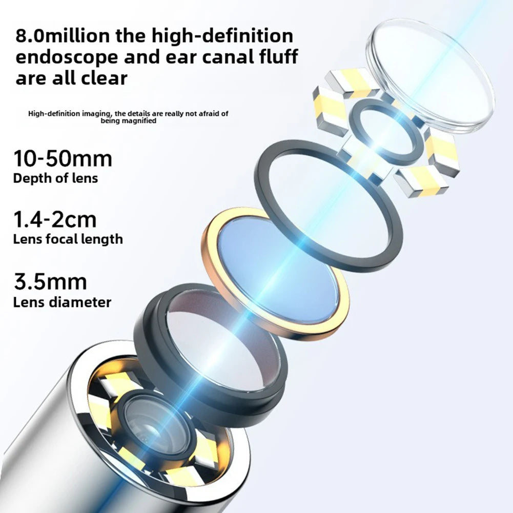 Smart Visual Otoscope Ear Cleaner with Camera Endoscope Earpick Rechargeable Ear Picker Health Care Set