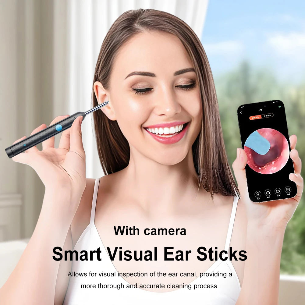 Smart Visual Otoscope Ear Cleaner with Camera Endoscope Earpick Rechargeable Ear Picker Health Care Set
