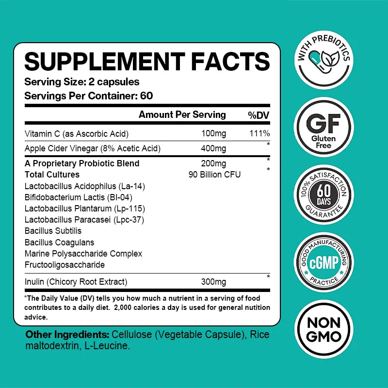 Balincer Probiotic 90 Billion CFU with Digestive Enzymes & Prebiotics To Support Bloating, Improved Gut, Immunity and Digestion