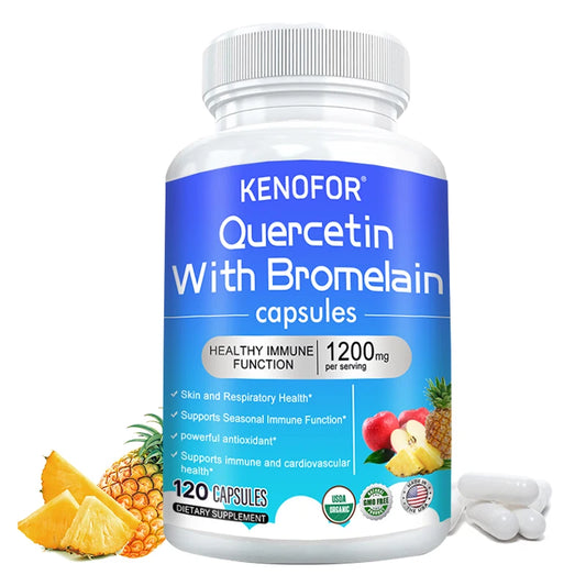 Quercetin with Bromelain - Immune Health - Supports Healthy Immune Function for Men and Women (vegetarian-safe, Gluten-free)