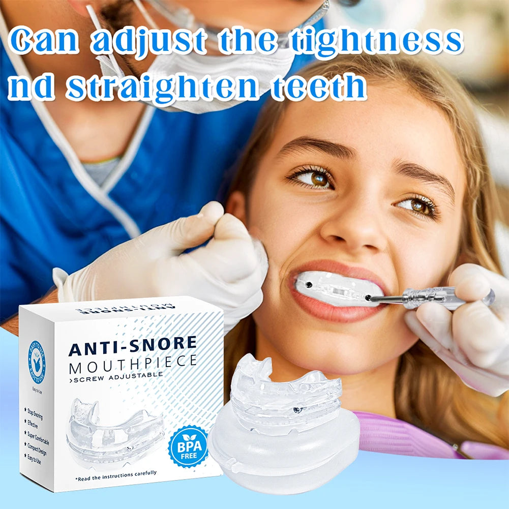 Anti Snoring Mouth Guard Improve Sleeping Adjustable Snoring Mouth Guard Anti-Snoring Mouthpiece Sleeping Devices for Men Women