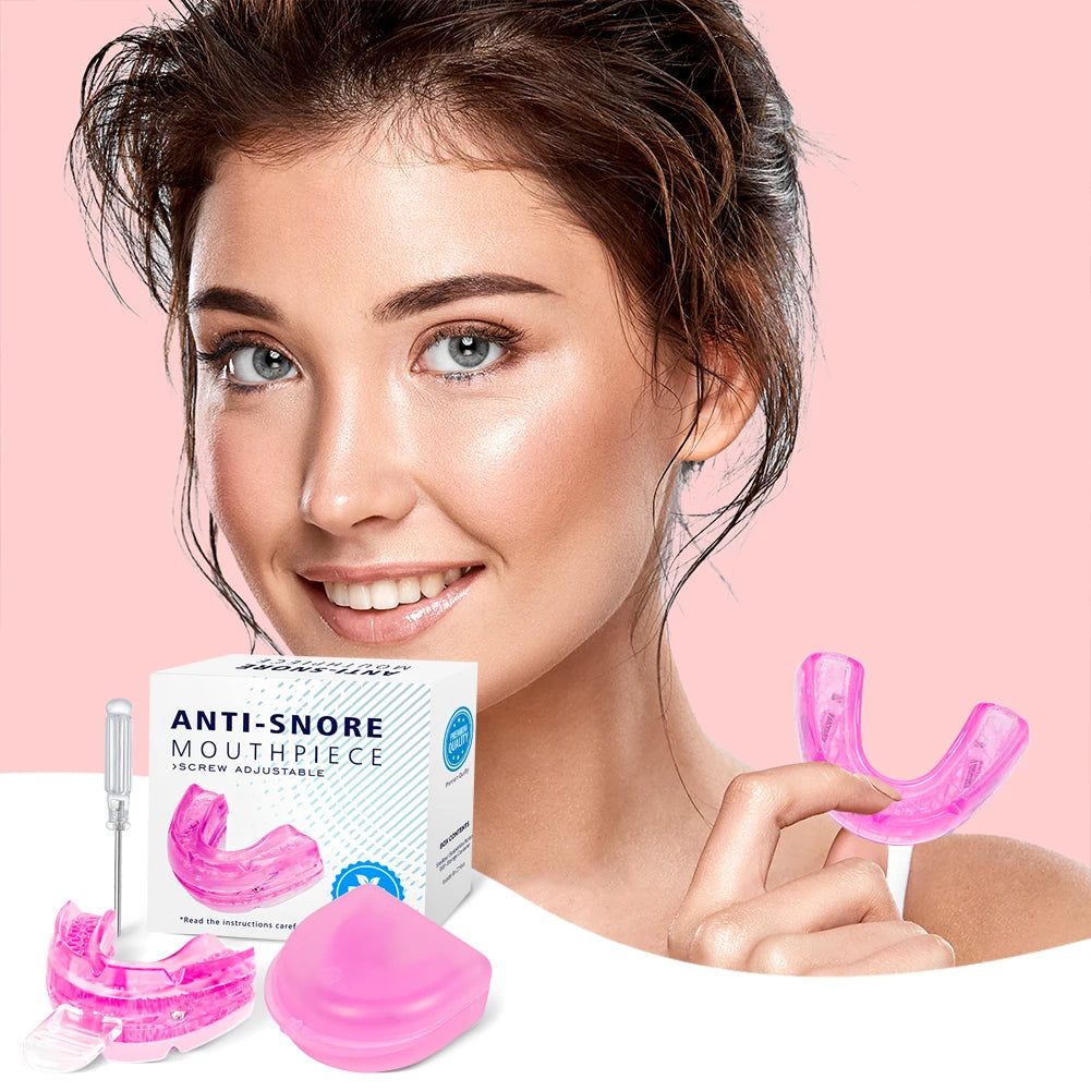 Anti Snoring Mouth Guard Improve Sleeping Adjustable Snoring Mouth Guard Anti-Snoring Mouthpiece Sleeping Devices for Men Women