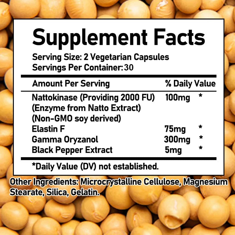 Vascular Cleansing Supplement - Increases Absorption, Dissolution, Blood Circulation - Flexibility & Elasticity Circulation