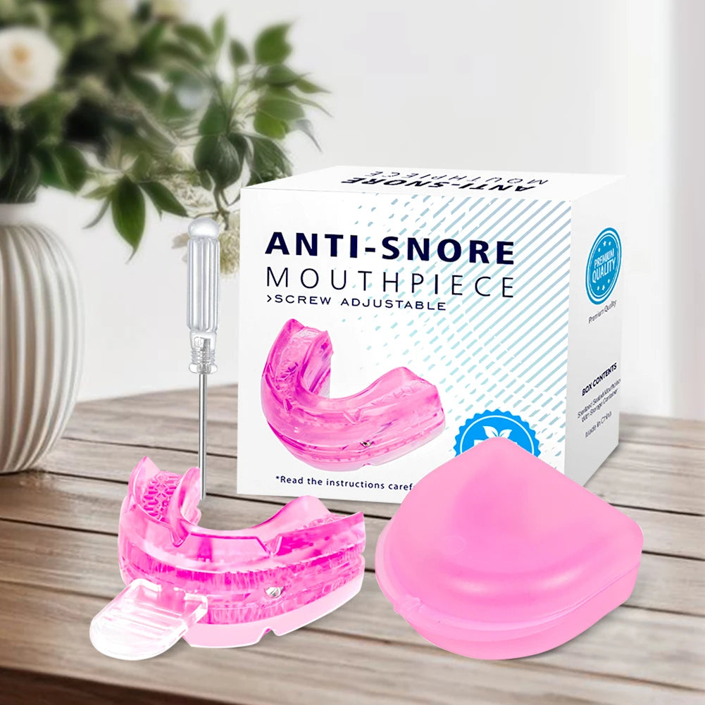Anti Snoring Mouth Guard Improve Sleeping Adjustable Snoring Mouth Guard Anti-Snoring Mouthpiece Sleeping Devices for Men Women