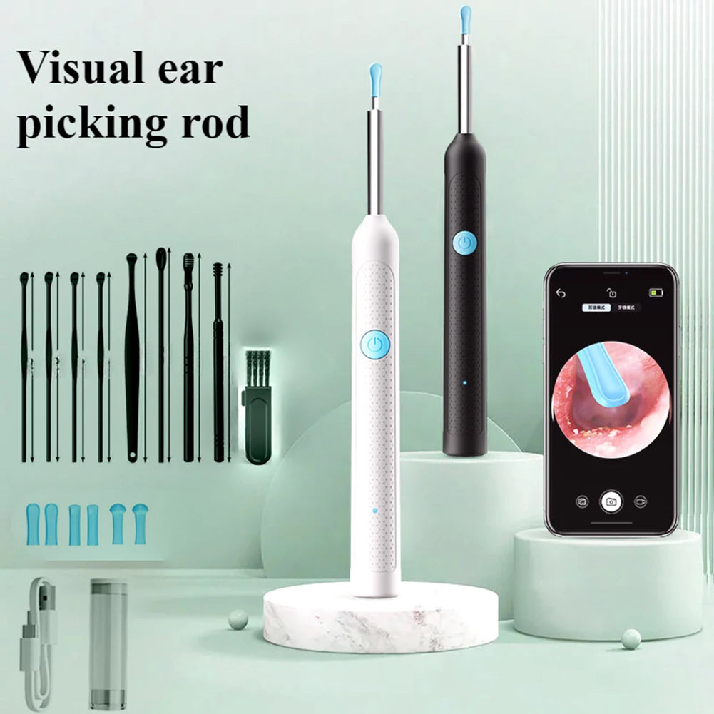 Smart Visual Otoscope Ear Cleaner with Camera Endoscope Earpick Rechargeable Ear Picker Health Care Set
