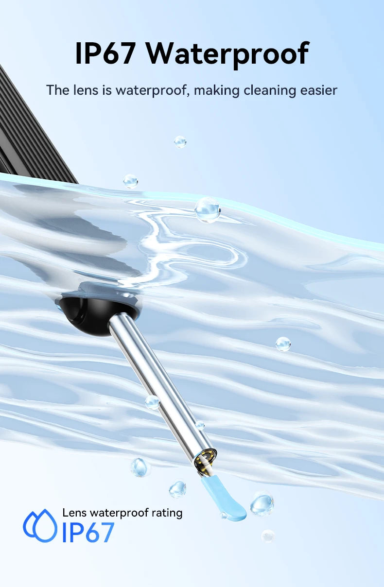 Visual Ear Cleaner with camera Set Ear Wax Removal Otoscope USB C Charging Endoscope Wax Removal Tool Earpick Mini Camera Clean