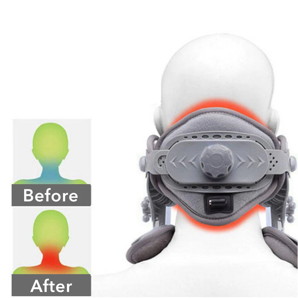Medical Neck Traction Device Heating Inflatable Cervical Collar Correction Neck Retractor Cervical Collar Stretcher Corrector