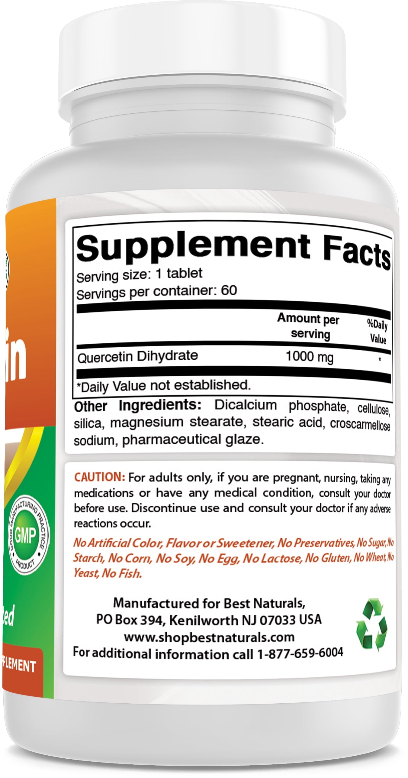 Quercetin 1000 Mg 60 Tablets | Immune Health