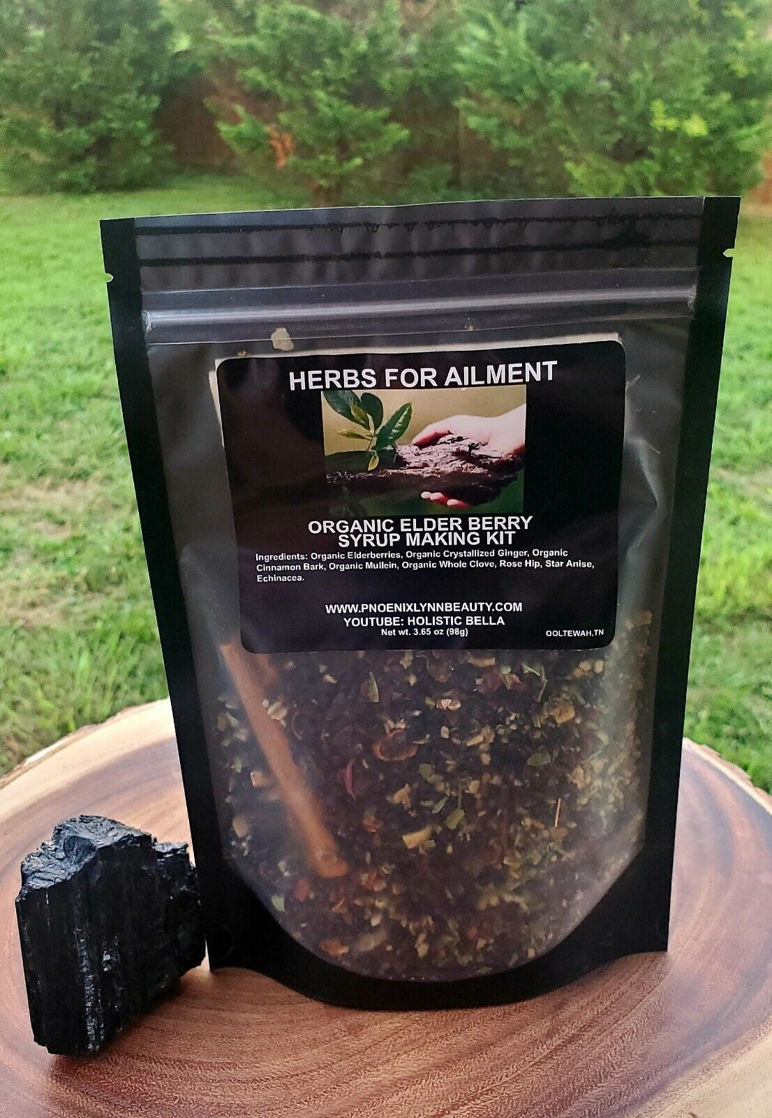 Organic Elderberry Syrup Kit -Organic Ingredients | Brewing Bag Included