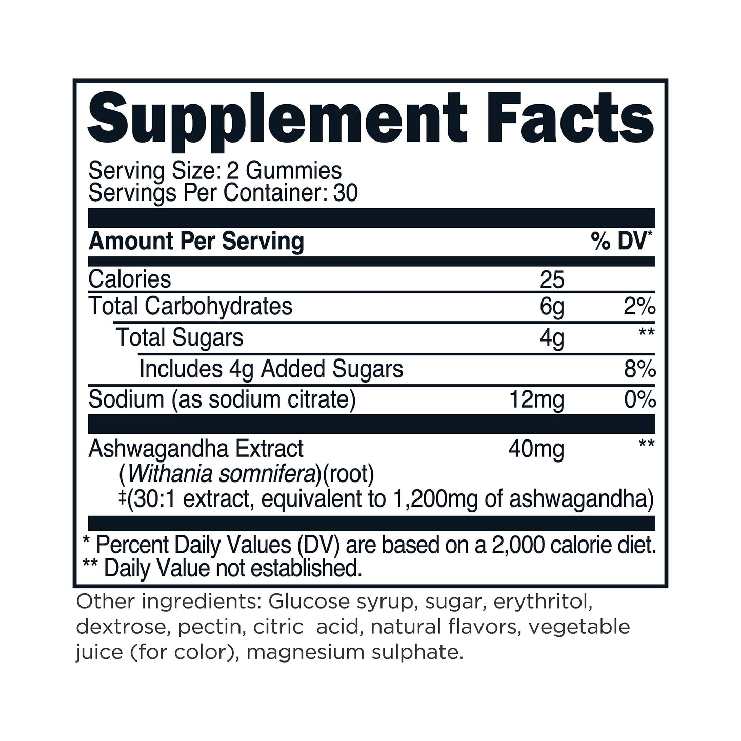 Ashwagandha Gummies 1,200Mg, 60 Gummies - Ashwagandha Herbal Extract Supplement - 30 Servings, Gluten Free, Non-Gmo