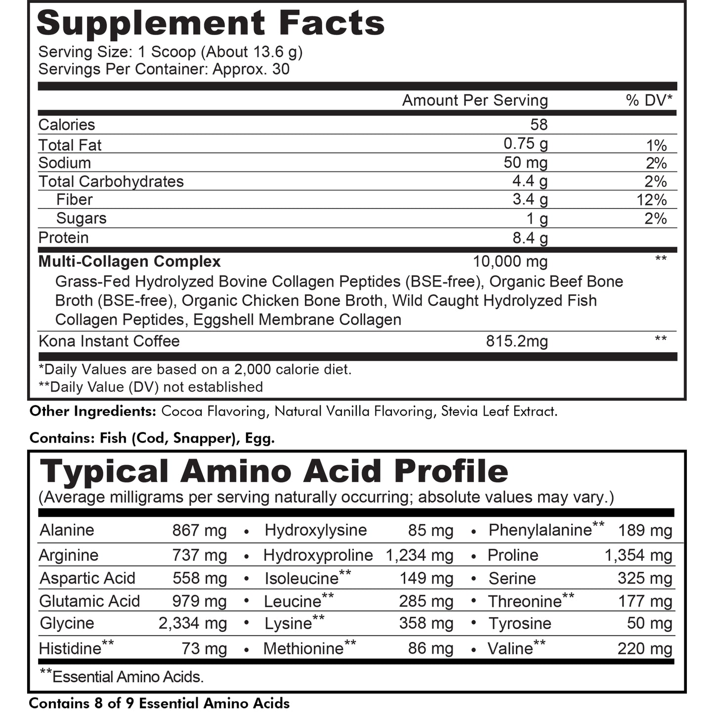 Multi Collagen Peptides Powder Mocha