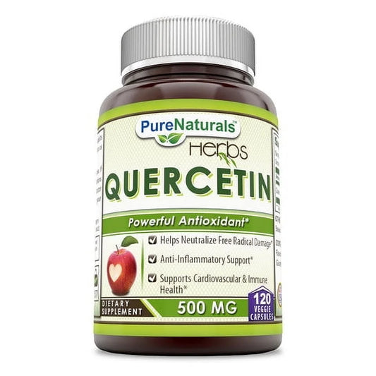Quercetin 500Mg per Serving 120 Veggie Capsules Supplement | Non-Gmo | Gluten Free | Supports Overall Health & Well Being | Made in USA