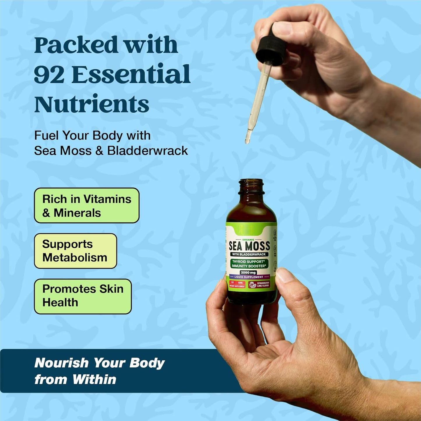 Room Temperature 60ml Seaweed Drops