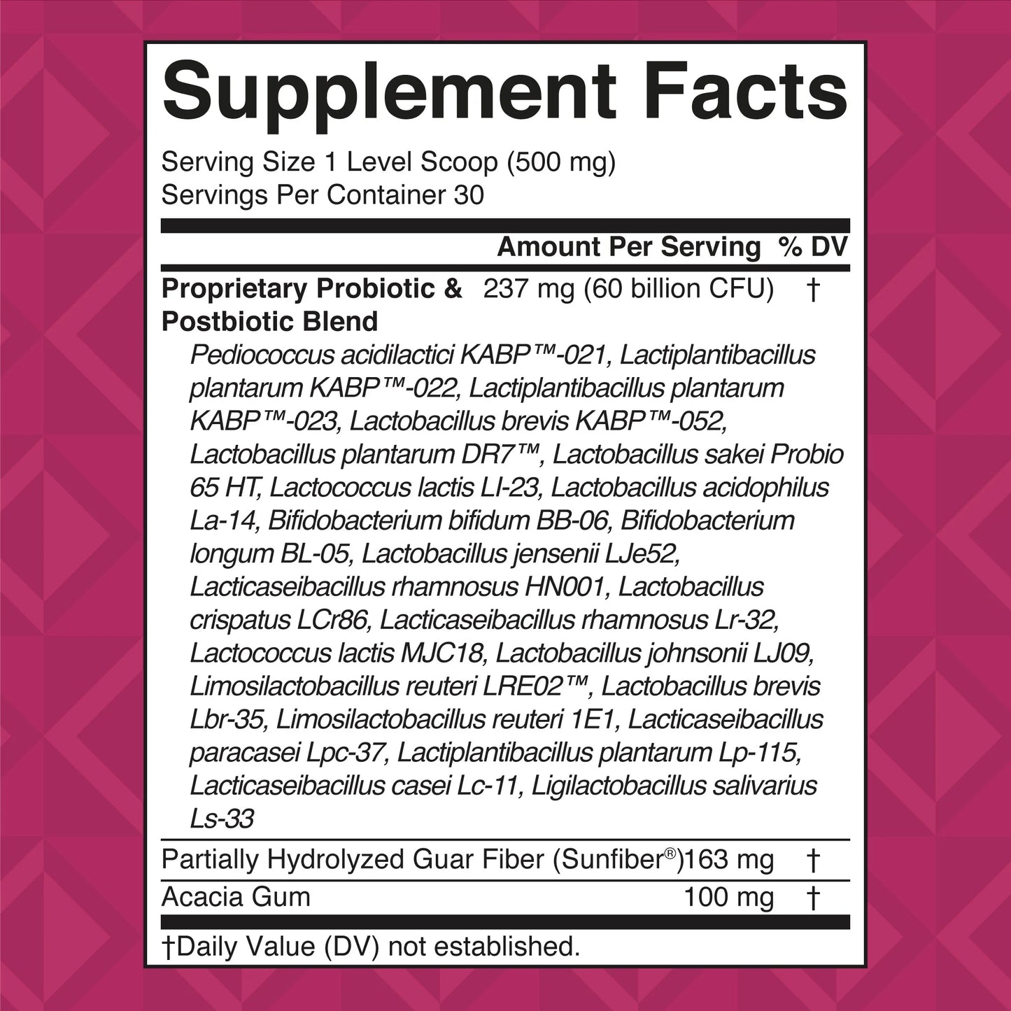 Allergen Free Probiotics Powder for Digestive Health & Hormonal Support, 50 Billion CFU, 0.5 Oz