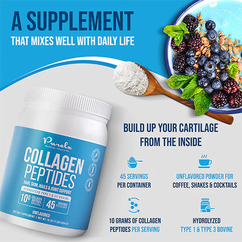 - Collagen Peptides Supplement - Unflavored - 1 Lb