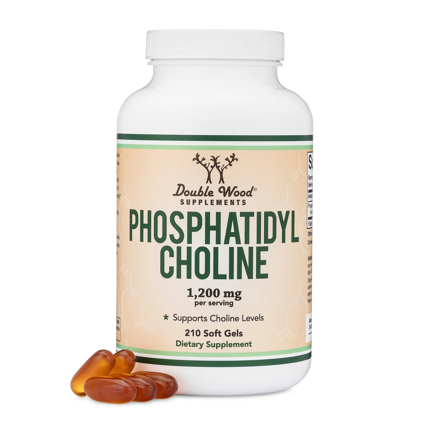 Phosphatidylcholine 1,200Mg -210 Softgels- Enhanced Version of Sunflower and Soy Lecithin - Non-Gmo, Made and Tested in the USA to Support Brain Health by