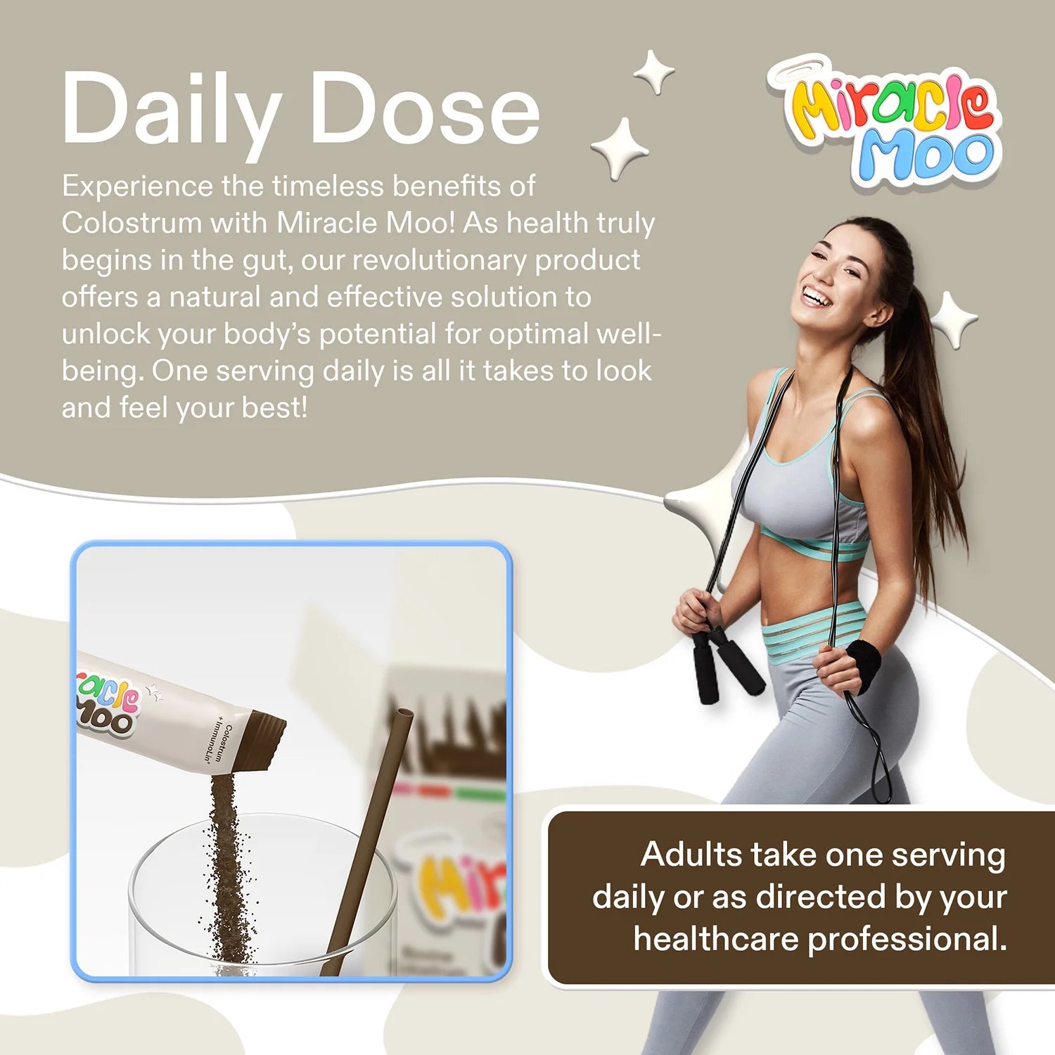 Milk Chocolate Bovine Colostrum Stick Packets, 30 Count