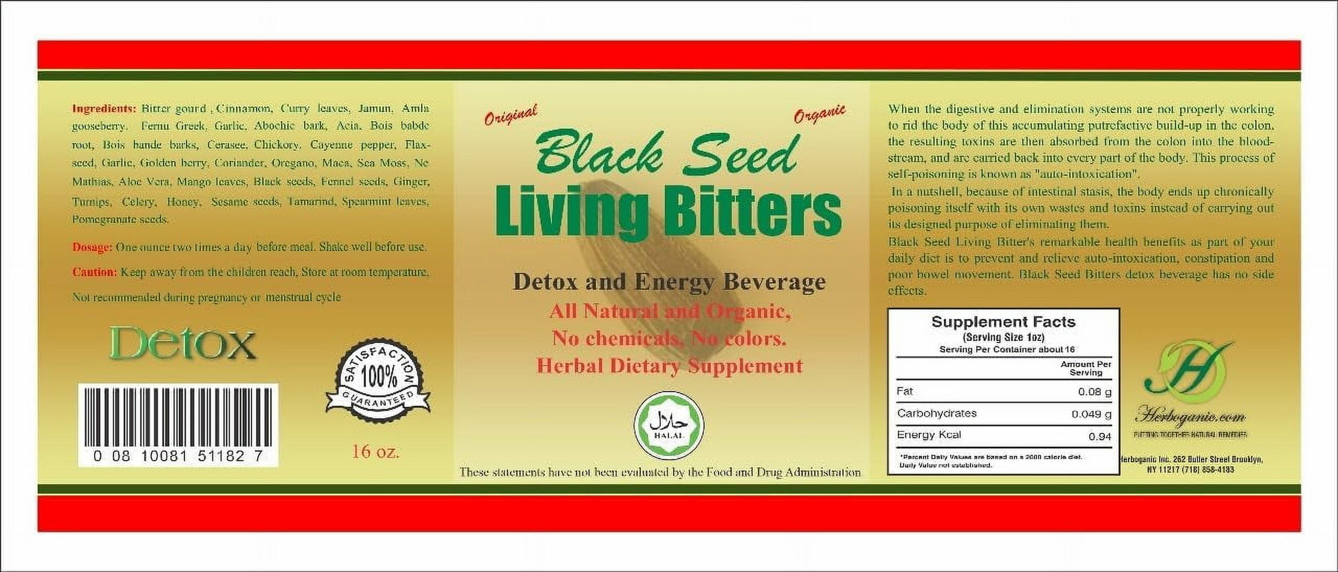 Black Seed Wellness Pack Featuring Black Seed Oil Capsules (60 Softgels), Black Seed Living Bitters 16 Oz and Black Seed Herbal Tea (20 Tea Bags) | Natural and Pure Ingredients