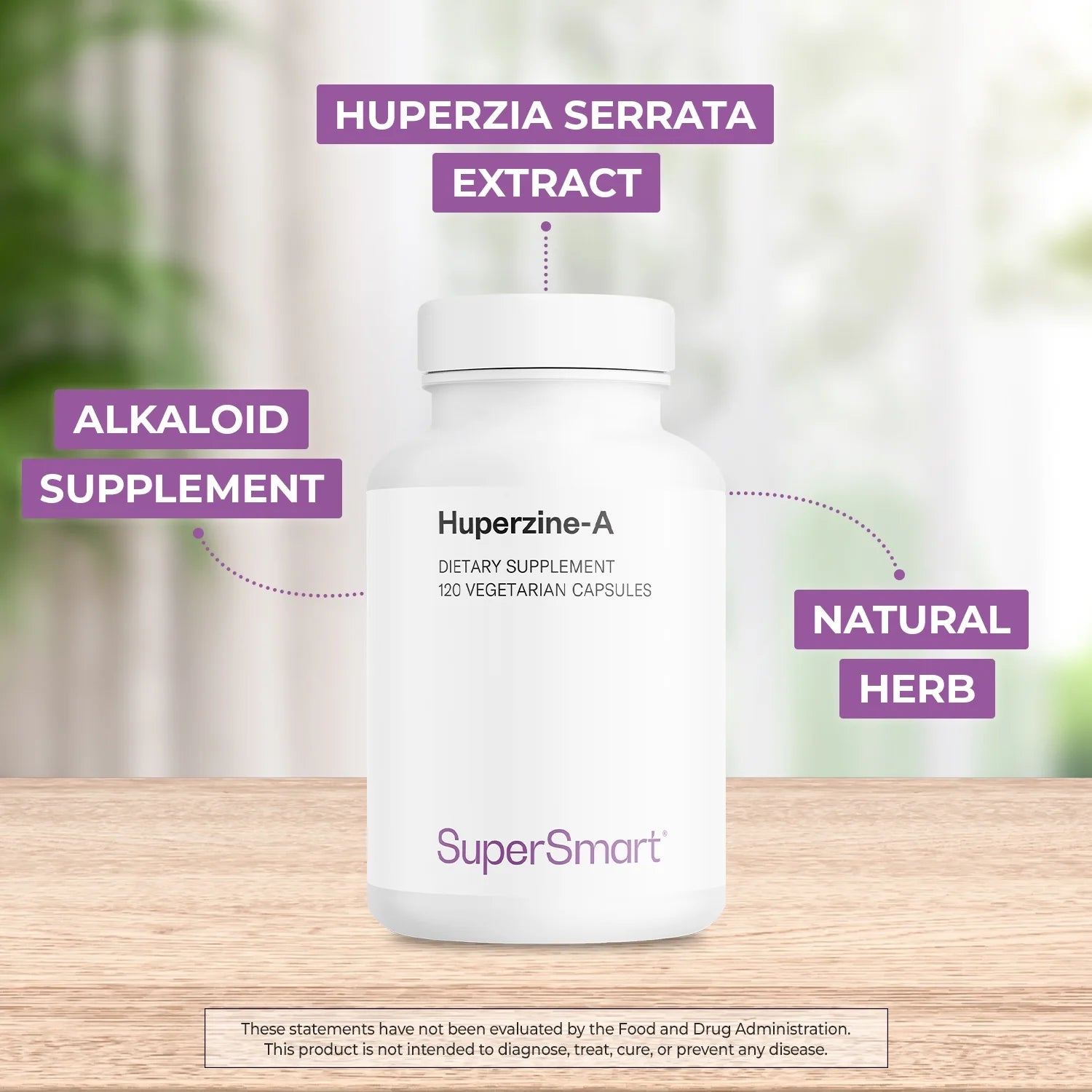 - Huperzine-A 100 Mcg per Day - Nootropic Supplement | Non-Gmo & Gluten Free - 120 Vegetarian Capsules