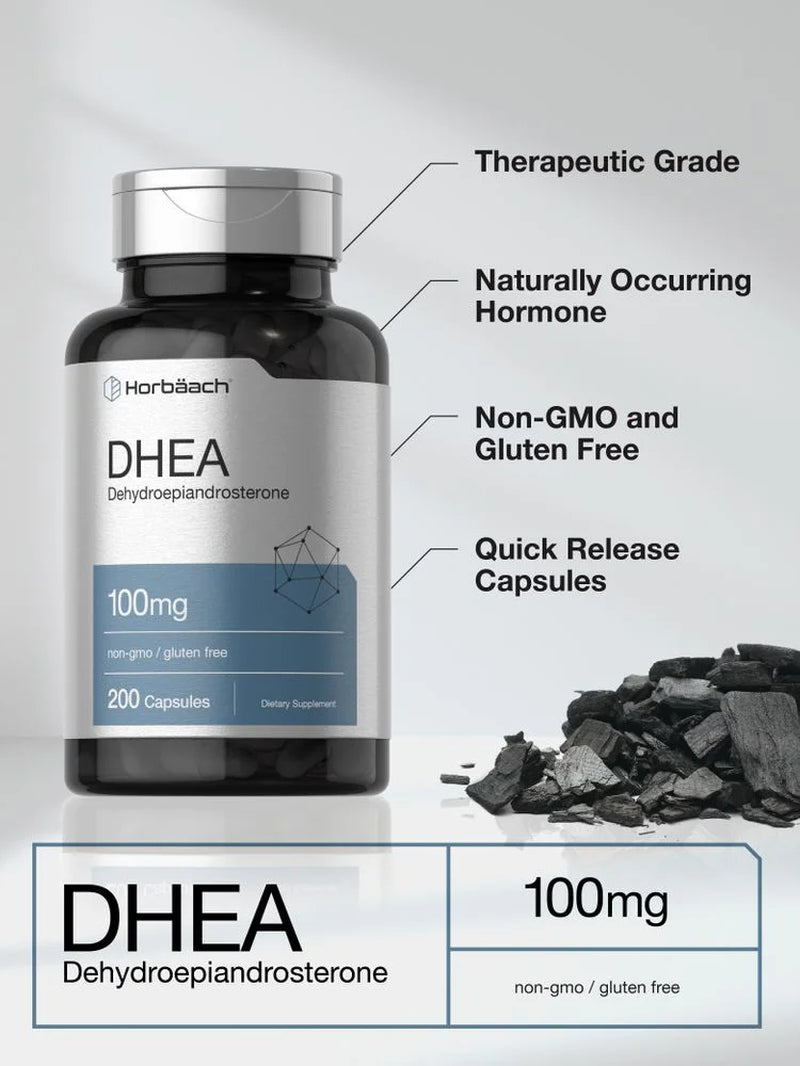 DHEA 100Mg Supplement | 200 Capsules | by